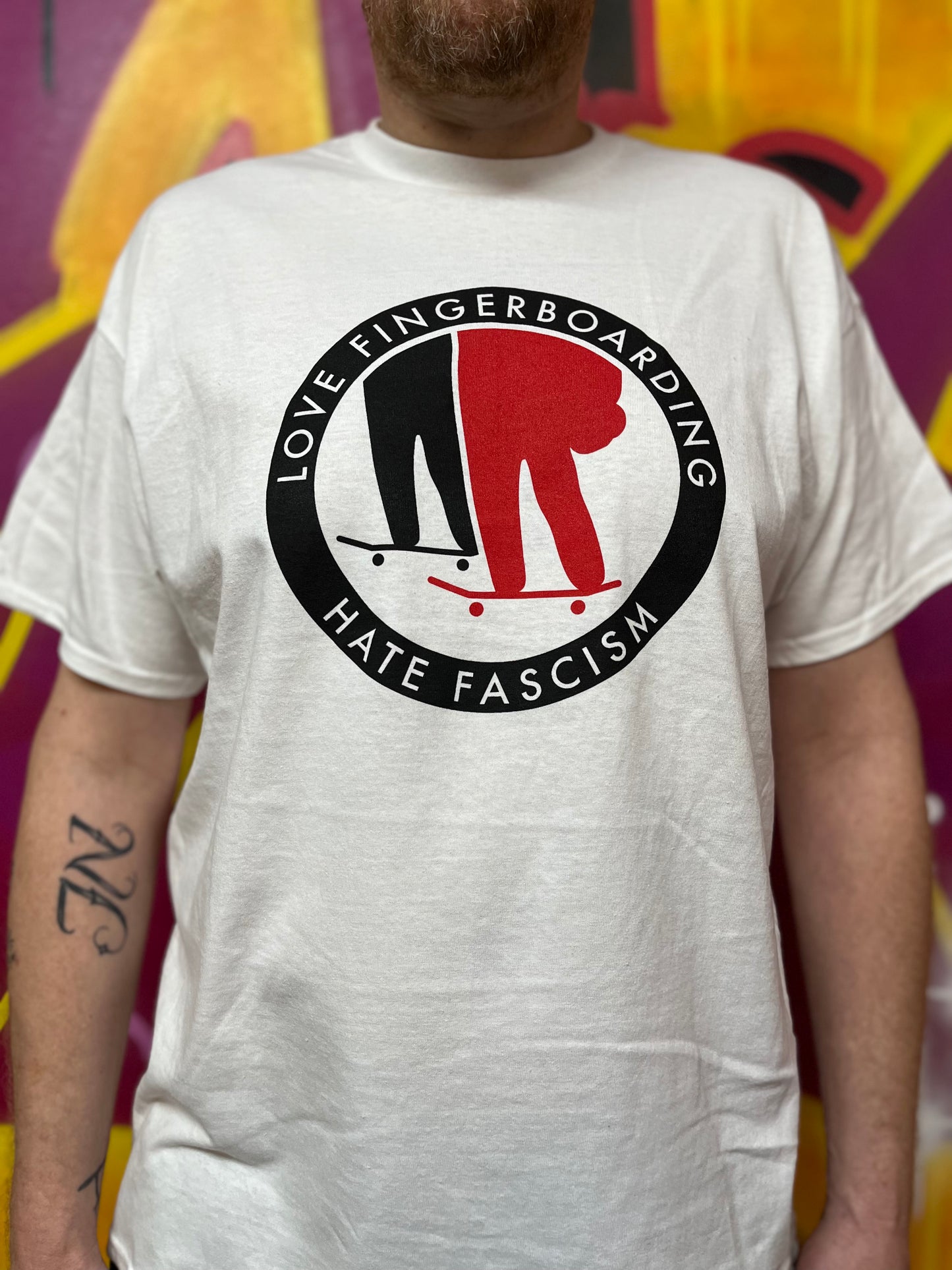 Fingerboarding Against Fascism T-Shirt