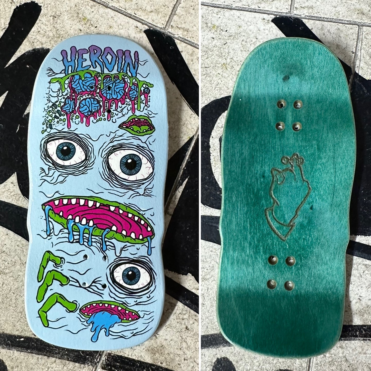 Stinkefingaz X Heroin Skateboards